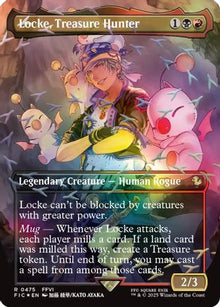 {R} Locke, Treasure Hunter (Borderless) (Chocobo Track Foil) (Foil) [Commander FINAL FANTASY] [FIC 475]