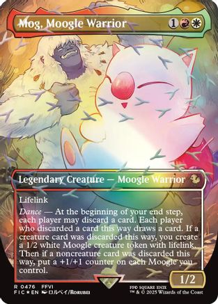 Mog, Moogle Warrior (Borderless) (Chocobo Track Foil) [FIC-476]  Foil