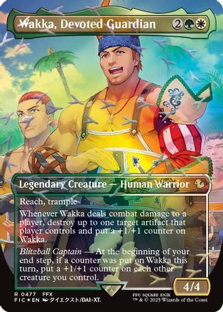Wakka, Devoted Guardian (Borderless) (Chocobo Track Foil) [FIC-477]  Foil