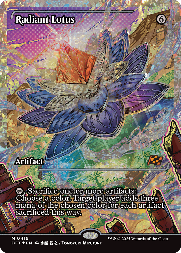{@R} Radiant Lotus (Showcase) (Fracture Foil) [Aetherdrift][DFT 416]