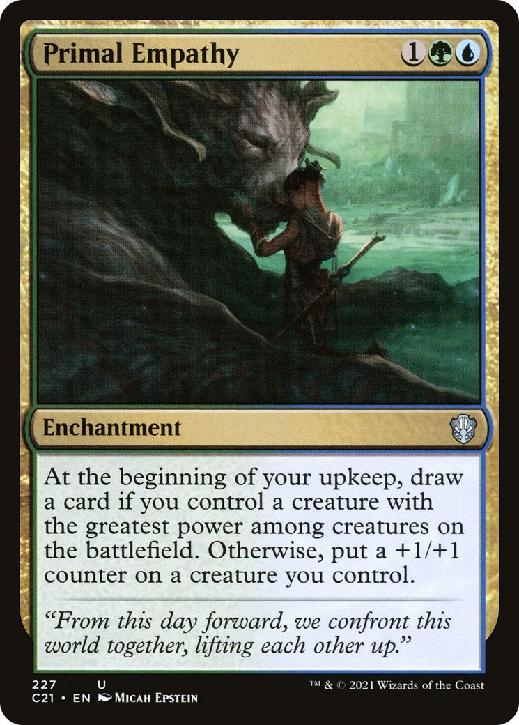 {C} Primal Empathy [Commander 2021][C21 227]