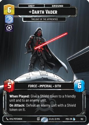 Darth Vader - Twilight of the Apprentice (152) - Sector and Regional Promos Season 1 Foil