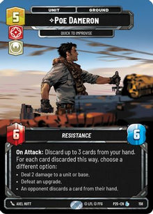Poe Dameron - Quick to Improvise (158) - Sector and Regional Promos Season 1 Foil
