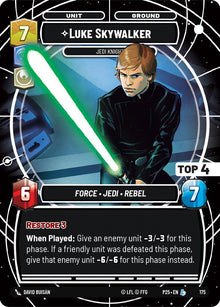 Luke Skywalker - Jedi Knight (Top 4) (177) (177) [Sector and Regional Promos: Season 1]