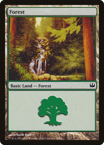 {B}[DDG 043] Forest (43) [Duel Decks: Knights vs. Dragons]