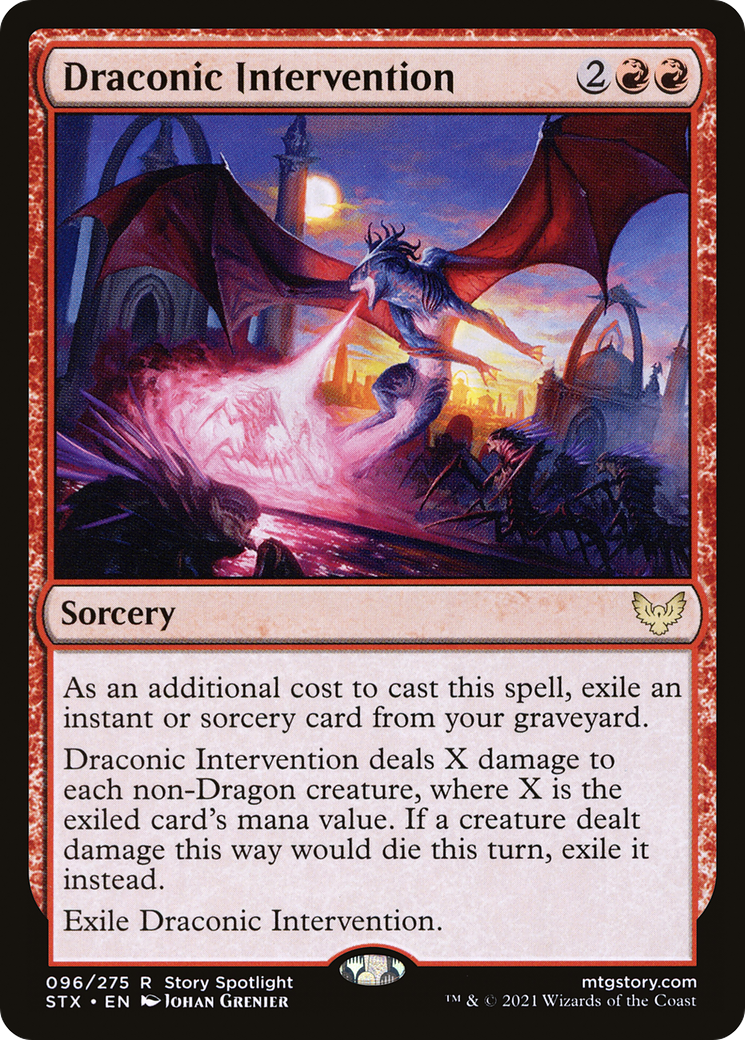 {R} Draconic Intervention [Strixhaven: School of Mages][STX 096]