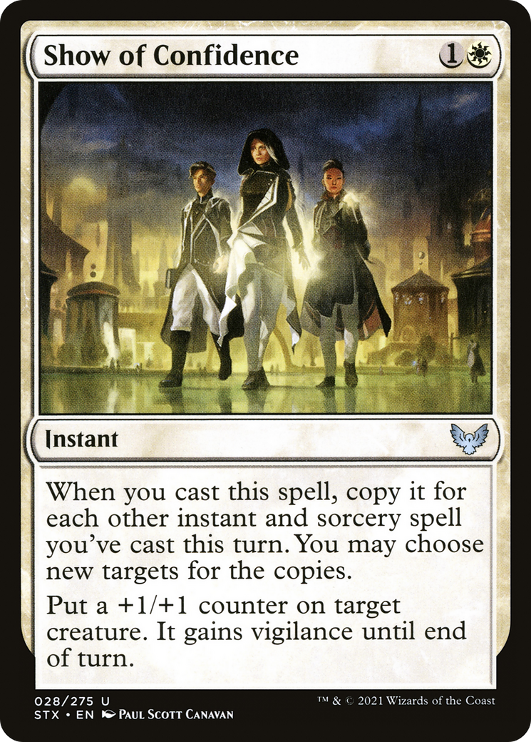 {C} Show of Confidence [Strixhaven: School of Mages][STX 028]