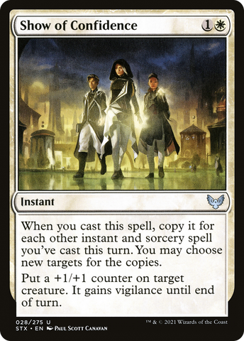{C} Show of Confidence [Strixhaven: School of Mages][STX 028]