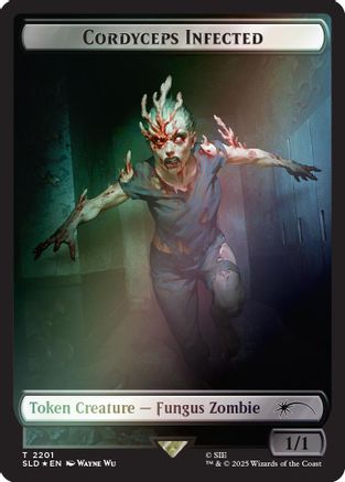 Cordyceps Infected Token (2201) (Rainbow Foil) [SLD-2201]  Foil