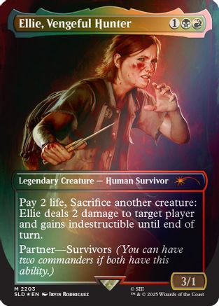 Ellie, Vengeful Hunter (Rainbow Foil) [SLD-2203]  Foil