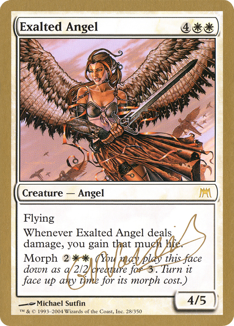 {R} Exalted Angel (Gabriel Nassif) [World Championship Decks 2004][GB WC04 GN28]