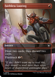 {C} Faithless Looting (Borderless Alternate Art) [Commander Masters][CMM 642]