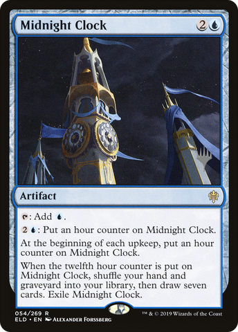 {R} Midnight Clock (Promo Pack) [Throne of Eldraine Promos][PP ELD 054]