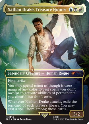 Nathan Drake, Treasure Hunter (Rainbow Foil) [SLD-2216]  Foil