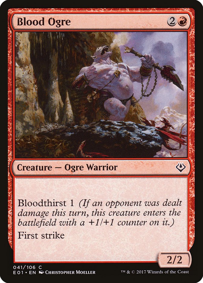 {C} Blood Ogre [Archenemy: Nicol Bolas][E01 041]