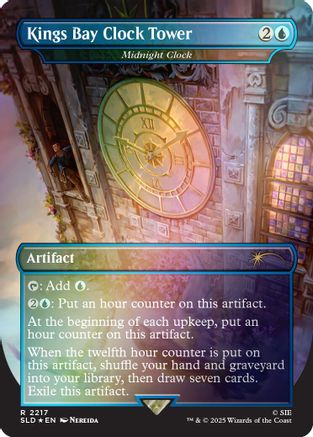 Kings Bay Clock Tower - Midnight Clock (Rainbow Foil) [SLD-2217]  Foil