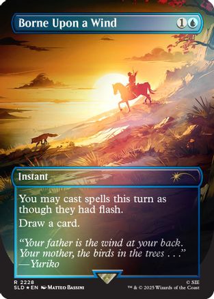 Borne Upon a Wind (Rainbow Foil) [SLD-2228]  Foil