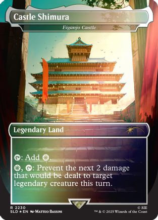 Castle Shimura - Eiganjo Castle (Rainbow Foil) [SLD-2230]  Foil