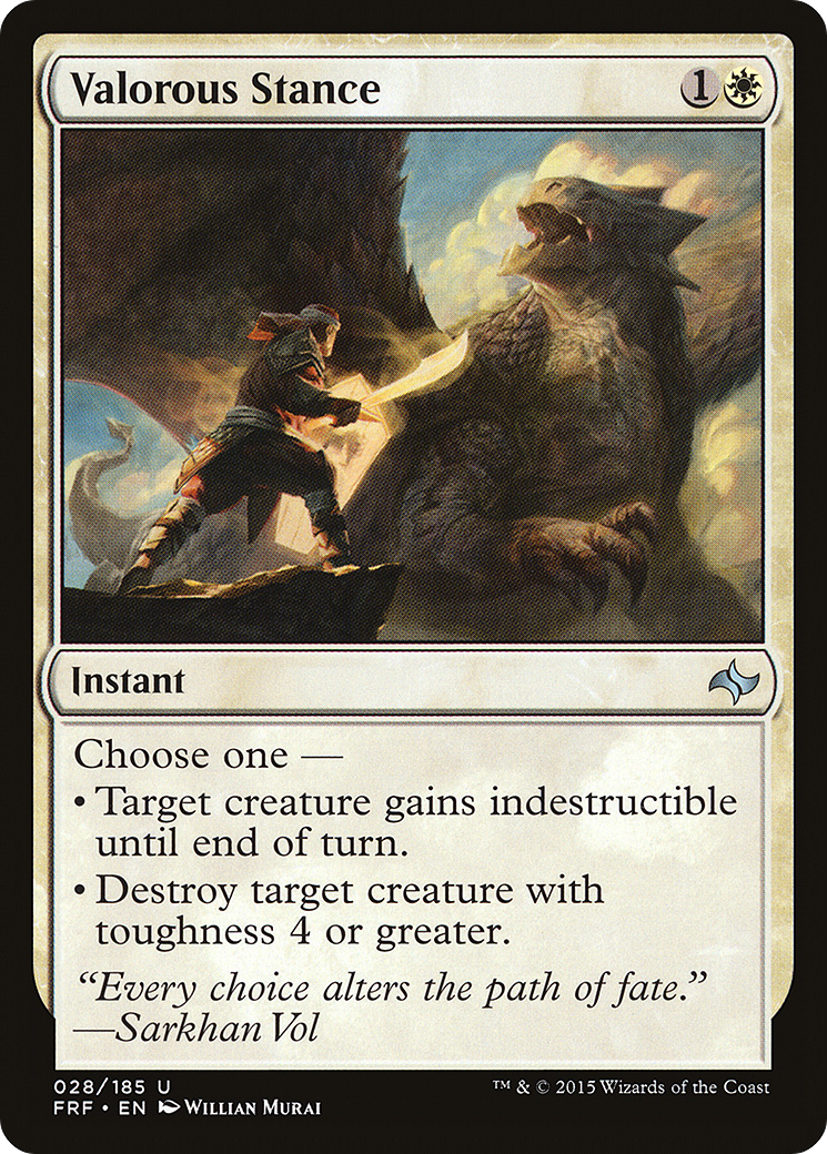 {C} Valorous Stance [Fate Reforged][FRF 028]