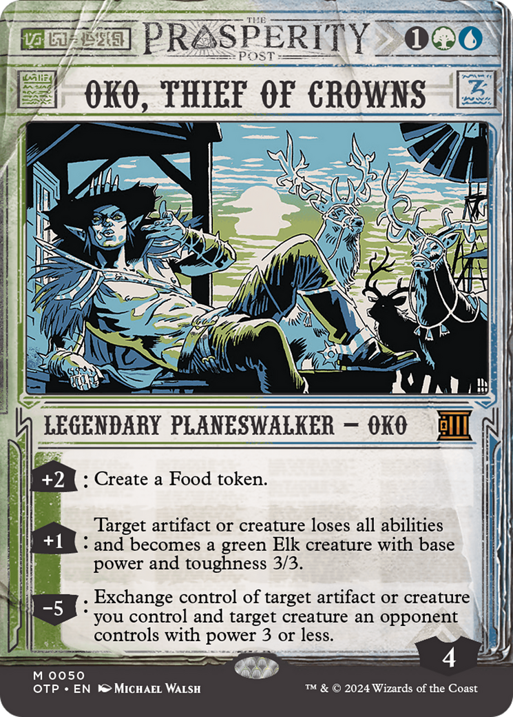 {R} Oko, Thief of Crowns [Outlaws of Thunder Junction: Breaking News][OTP 050]