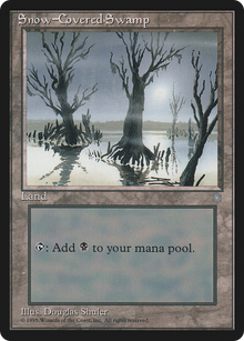 {B}[ICE 372] Snow-Covered Swamp [Ice Age]