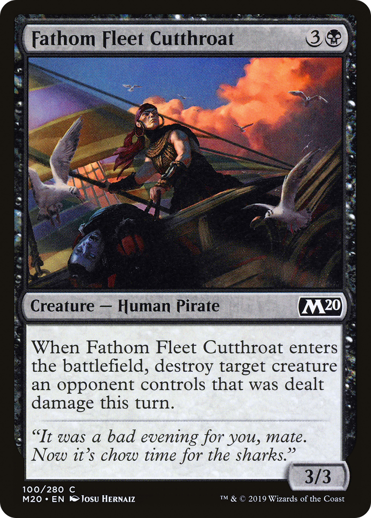 {C} Fathom Fleet Cutthroat [Core Set 2020][M20 100]