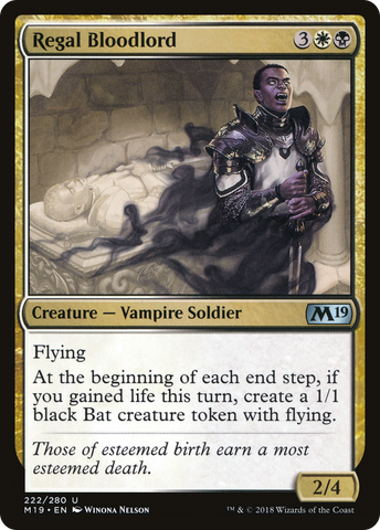 {C} Regal Bloodlord [Core Set 2019][M19 222]