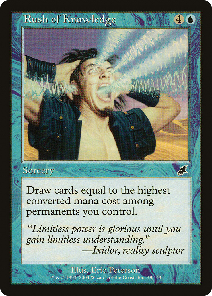 {C} Rush of Knowledge [Scourge][SCG 049]