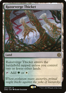 {R} Razorverge Thicket [Phyrexia: All Will Be One][ONE 257]