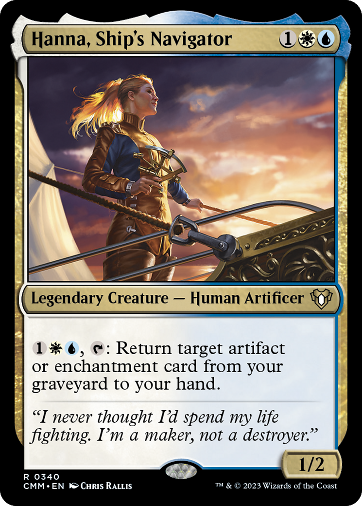 {R} Hanna, Ship's Navigator [Commander Masters][CMM 340]