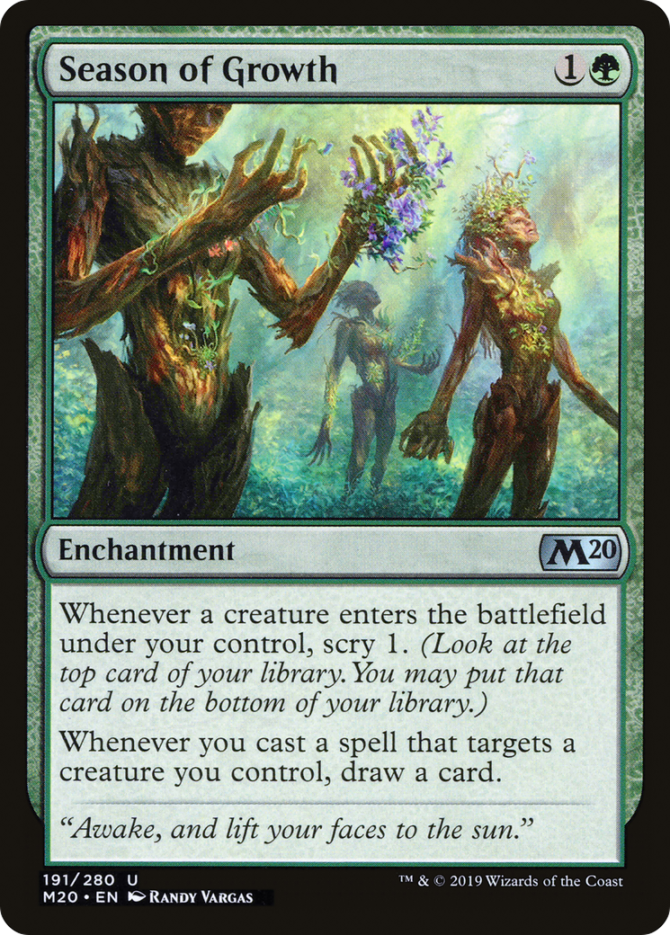 {C} Season of Growth [Core Set 2020][M20 191]