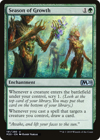 {C} Season of Growth [Core Set 2020][M20 191]