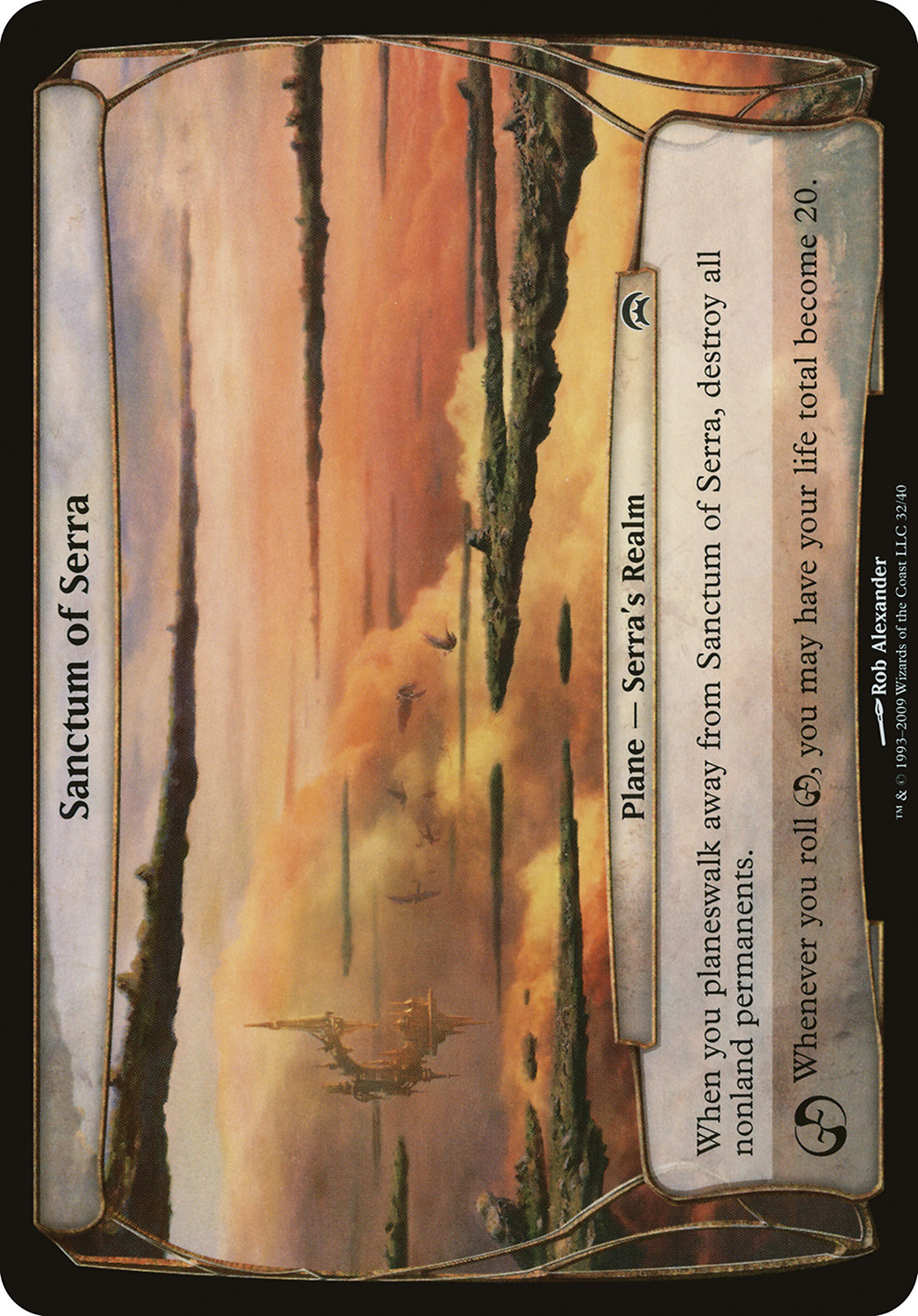 {O} Sanctum of Serra (Planes) [Planechase Planes][OVR HOP 032]