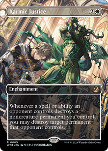 {R} Karmic Justice (Anime Borderless) [Wilds of Eldraine: Enchanting Tales][WOT 065]