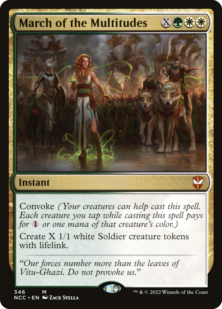 {R} March of the Multitudes [Streets of New Capenna Commander][NCC 346]