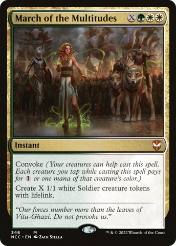 {R} March of the Multitudes [Streets of New Capenna Commander][NCC 346]