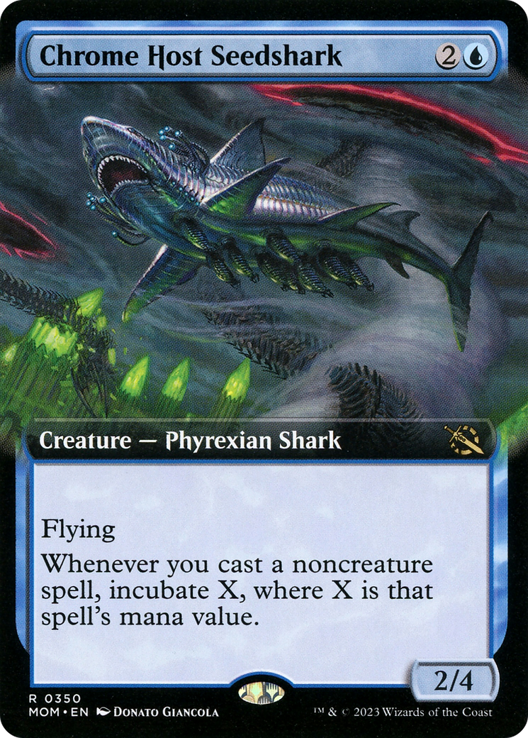 {R} Chrome Host Seedshark (Extended Art) [March of the Machine][MOM 350]