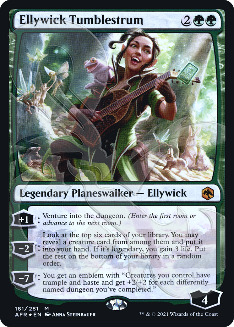 {R} Ellywick Tumblestrum (Ampersand Promo) [Dungeons & Dragons: Adventures in the Forgotten Realms Promos][AMP AFR 181]