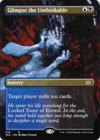 {R} Glimpse the Unthinkable (Borderless Alternate Art) [Double Masters 2022][2X2 378]