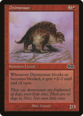 {C} Dromosaur [Urza's Saga][USG 182]