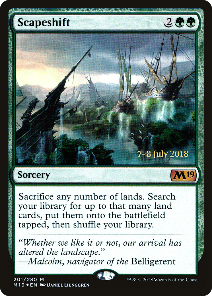 {R} Scapeshift [Core Set 2019 Prerelease Promos][PR M19 201]