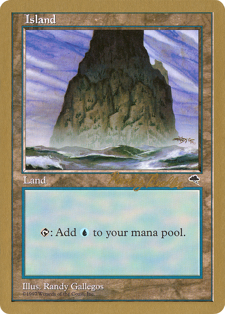{B}[GB WC98 RB337] Island (rb337) (Randy Buehler) [World Championship Decks 1998]