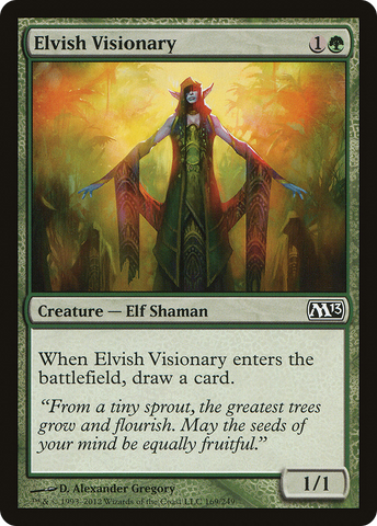 {C} Elvish Visionary [Magic 2013][M13 169]