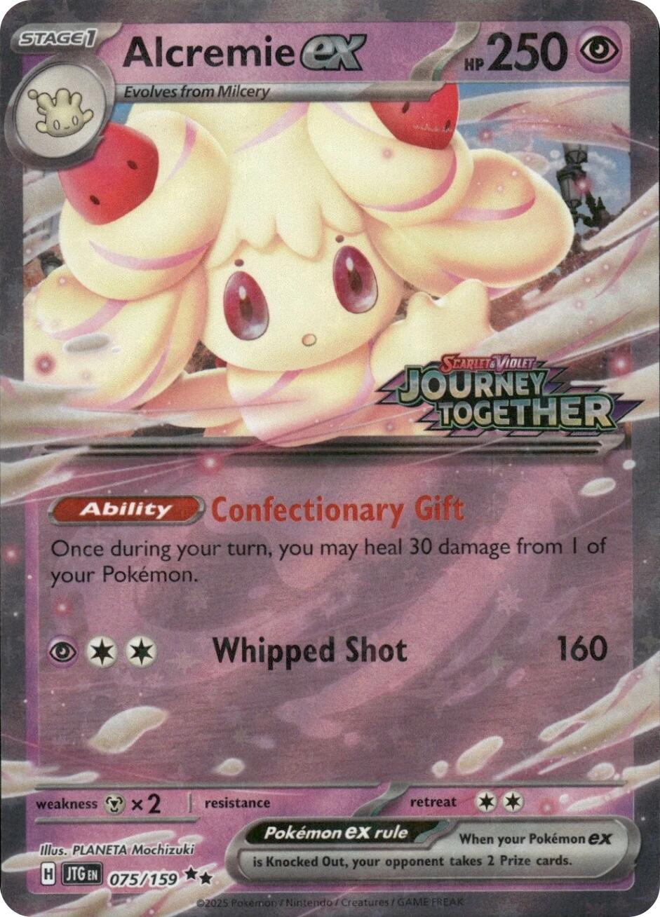 [PKM] Alcremie ex (075/159) (Journey Together Stamped) [Miscellaneous Cards]