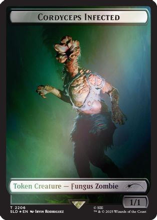 Cordyceps Infected Token (2206) (Rainbow Foil) [SLD-2206]  Foil