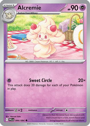 [PKM] Alcremie 044/094  - Reverse Holofoil ME02 Phantasmal Flames - Uncommon