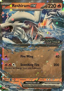 [PKM] Reshiram ex (Journey Together Stamped) 030  - Holofoil Miscellaneous Cards & Products - Double Rare