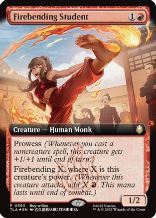 {@R} Firebending Student (Extended Art) [TLA 393]  Foil