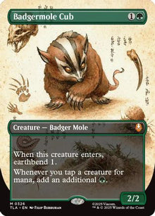 {@R} Badgermole Cub (Borderless) [TLA 326]