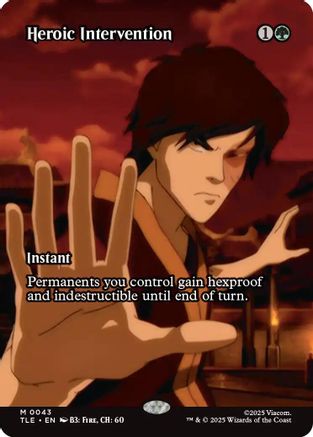{@@ TLE R} Heroic Intervention (Borderless) [Avatar: The Last Airbender: Eternal-Legal] [TLE 043]